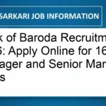 Bank of Baroda Recruitment 2026: Apply Online for 166 Manager and Senior Manager Posts