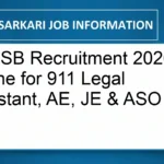 DSSSB Recruitment 2026: Apply Online for 911 Legal Assistant, AE, JE & ASO Posts