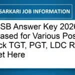 DSSSB Answer Key 2026 Released for Various Posts: Check TGT, PGT, LDC Response Sheet Here