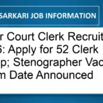 Hisar Court Clerk Recruitment 2026: Apply for 52 Clerk & Stenographer Vacancies, Exam Date Announced