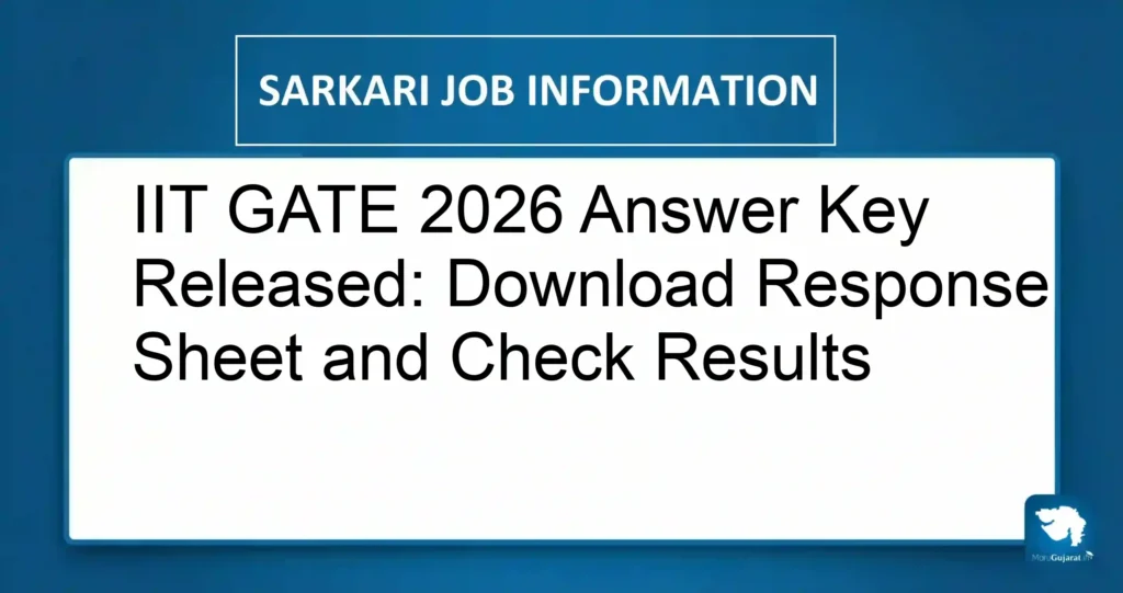 IIT GATE 2026 Answer Key Released: Download Response Sheet and Check Results