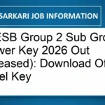 MPESB Group 2 Sub Group 3 Answer Key 2026 Out (Released): Download Official Model Key