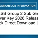 MPESB Group 2 Sub Group 3 Answer Key 2026 Released | Check Direct Download Link