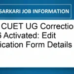 NTA CUET UG Correction Window 2026 Activated: Edit Application Form Details
