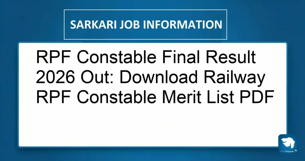 RPF Constable Final Result 2026 Out: Download Railway RPF Constable Merit List PDF
