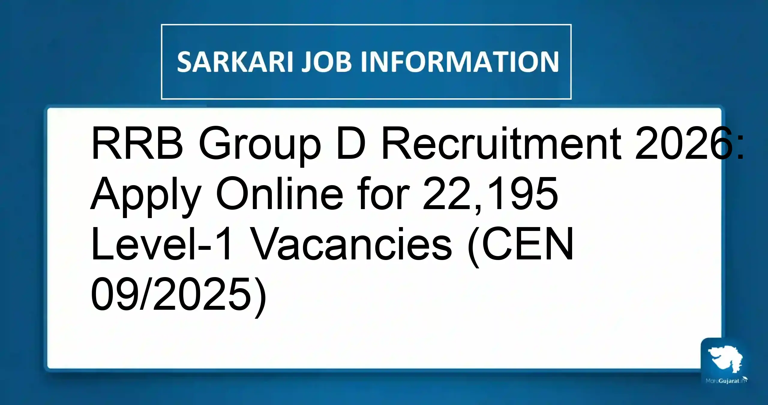 RRB Group D Recruitment 2026