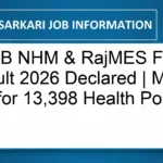 RSSB NHM & RajMES Final Result 2026 Declared | Merit List for 13,398 Health Posts Out