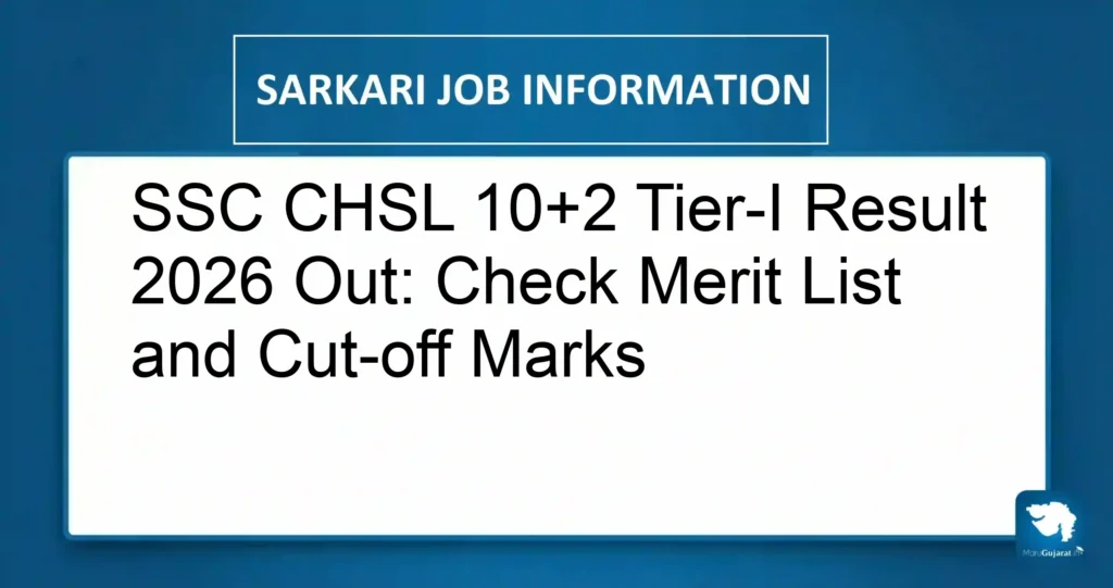 SSC CHSL 10+2 Tier-I Result 2026 Out: Check Merit List and Cut-off Marks