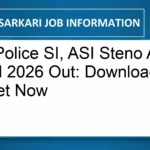 UP Police SI, ASI Steno Admit Card 2026 Out: Download Hall Ticket Now