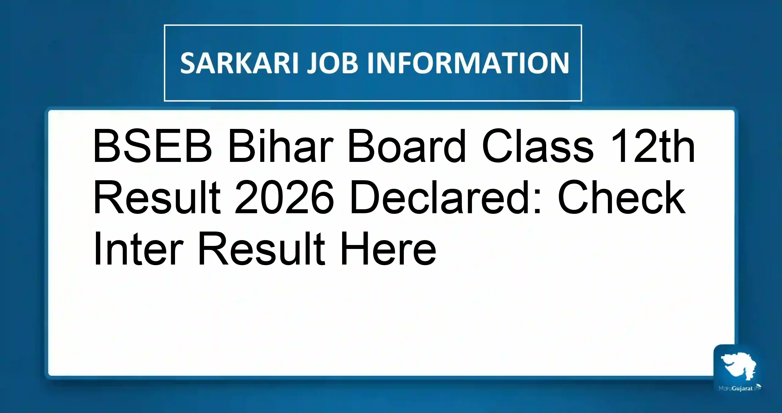 Bihar Board 12th Result 2026