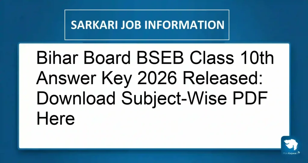 Bihar Board BSEB Class 10th Answer Key 2026 Released: Download Subject-Wise PDF Here