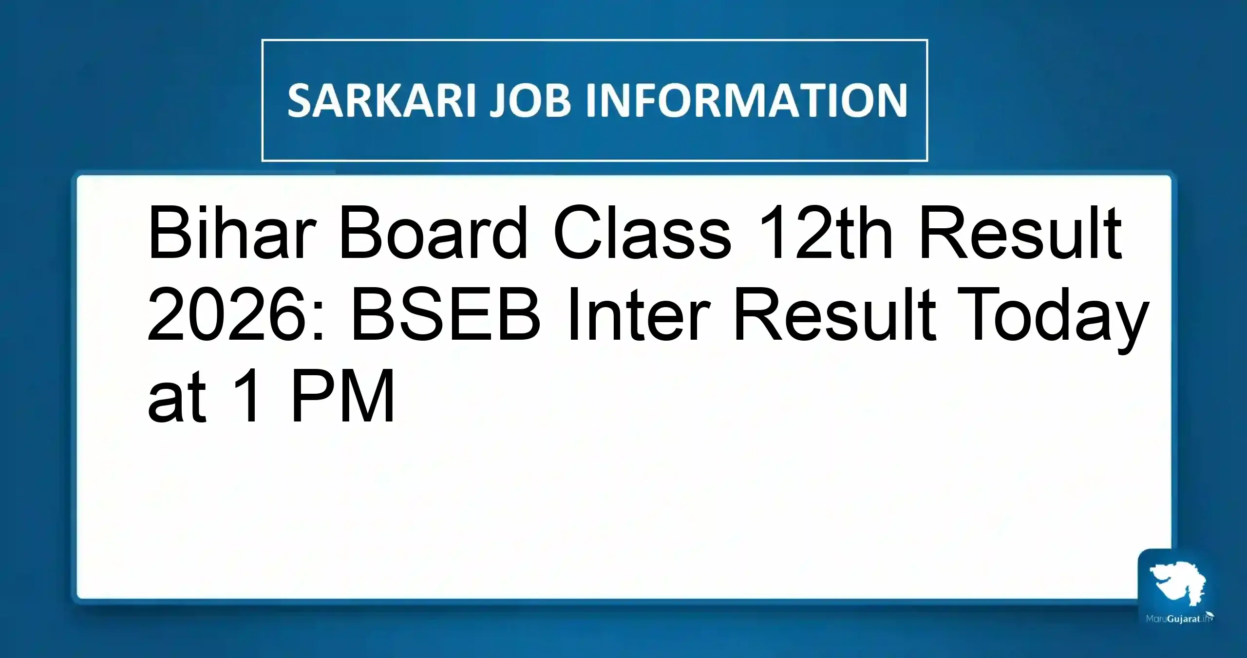 Bihar Board Class 12th Result 2026