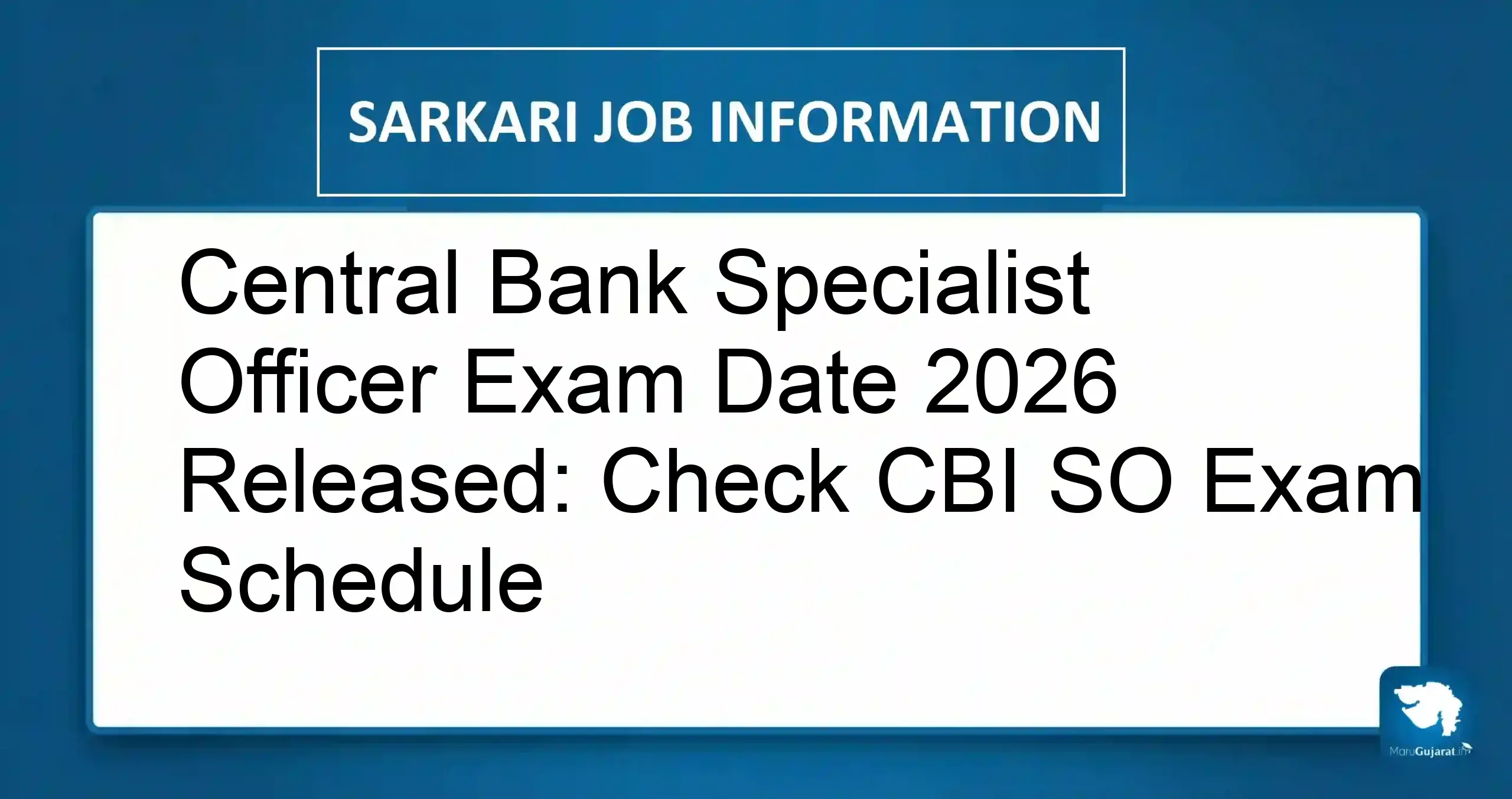 Central Bank Specialist Officer Exam Date 2026