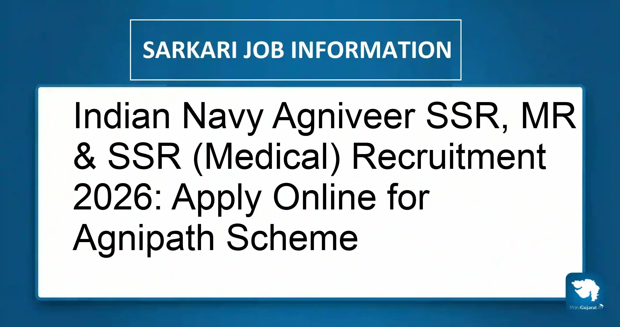 Indian Navy Agniveer Recruitment 2026