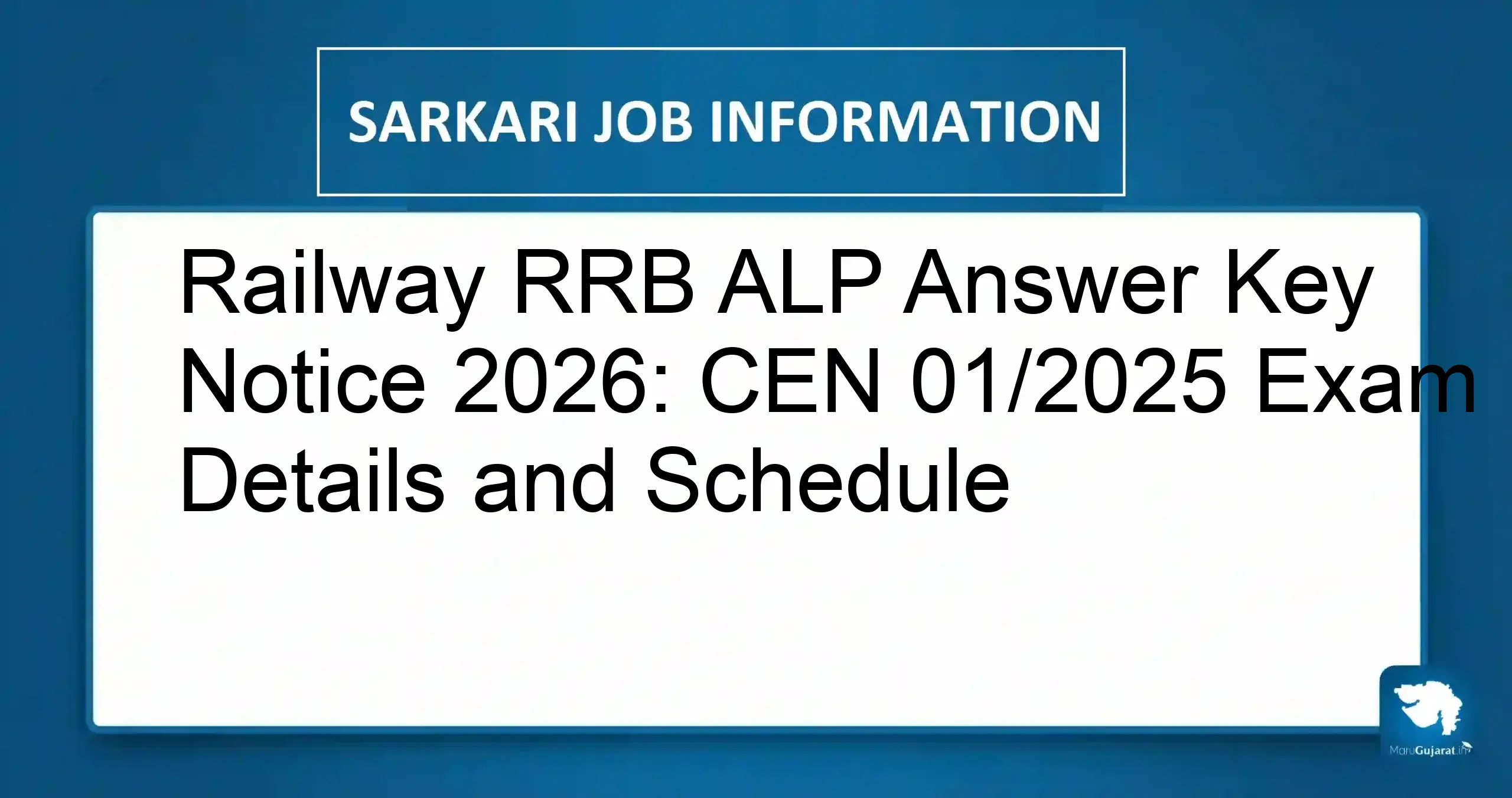 RRB ALP Answer Key 2026